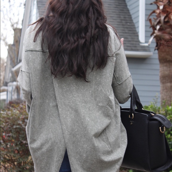 Washed flyback  top - Picture 3 of 3